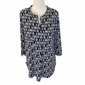 Susan Graver Amour Top Size Large